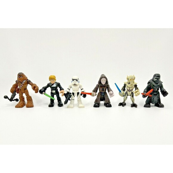 Star Wars Galactic Heroes Action Figure 2" Lot of 6 LFL Hasbro Playskool 2001 - Picture 1 of 10